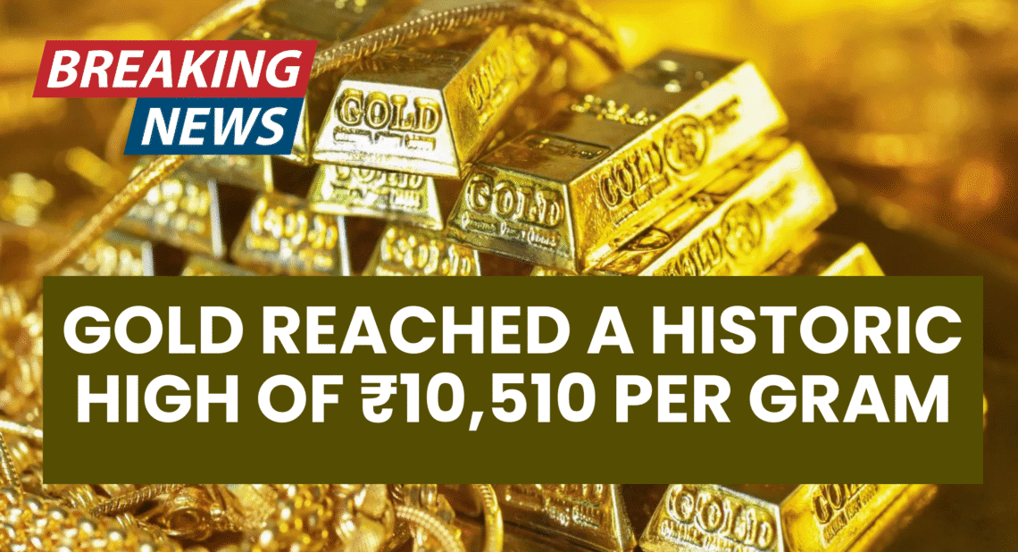 Gold prices hit a new record on 30 August