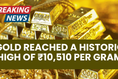 Gold prices hit a new record on 30 August