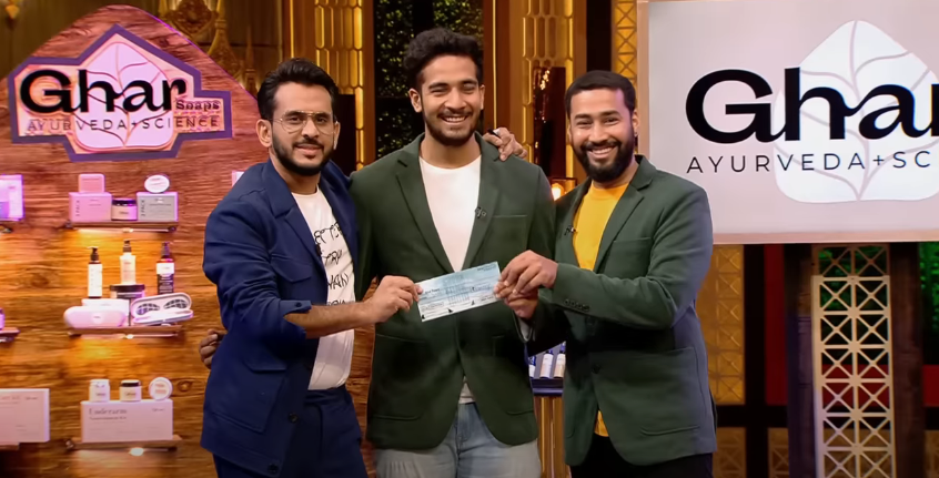GharSoaps ₹60 Lakhs for 2% equity Aman Gupta (boAt Co-founder) closed the deal in Shark Tank India
