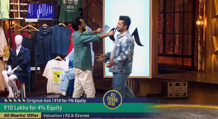 Offmint’s Shark Tank Pitch all shark deal done at ₹10 Lakhs for 4% equity